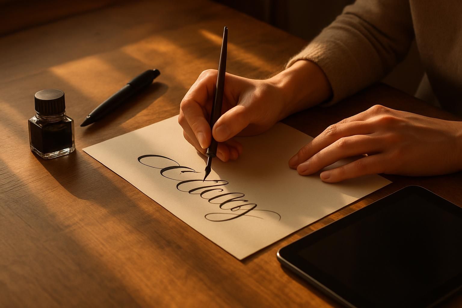 캘리그라피 잉크 비교부터 시작하는 입문 클래스 3가지